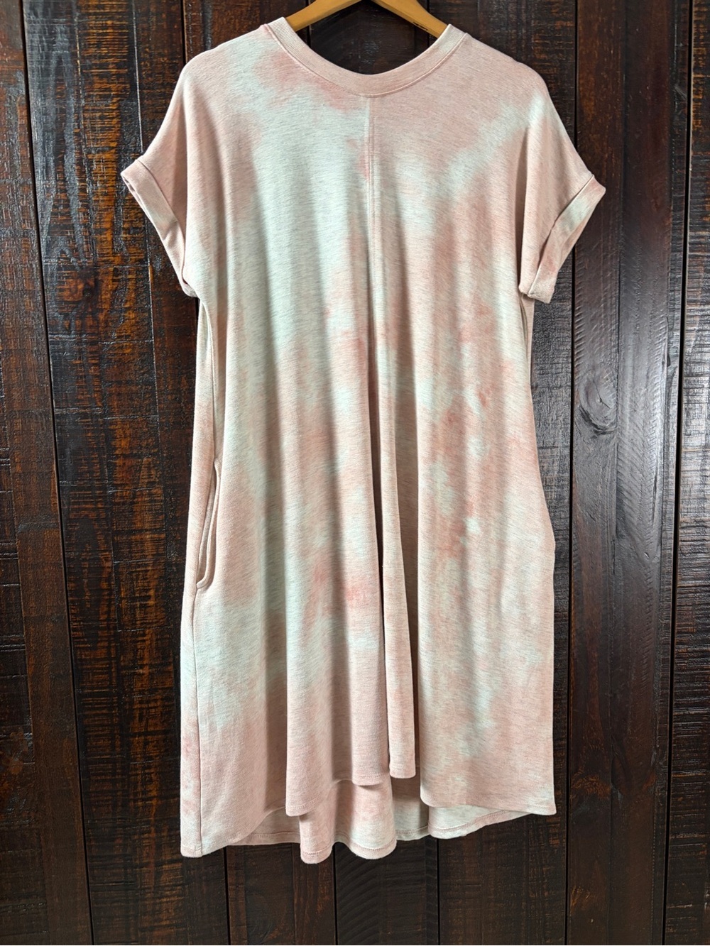 Talulah Rose Tie-Dye Short Sleeve Relaxed Tshirt Midi Dress